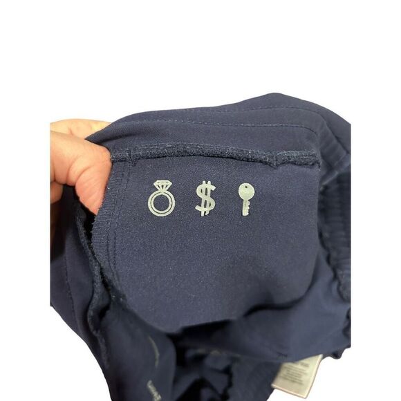 Figs Yola Medical Stretch Drawstring Pull-On Skinny Scrub Pants Navy Blue Sz XS - Picture 9 of 14